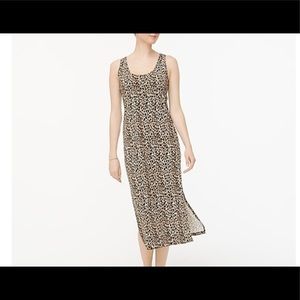 J Crew Leopard Printed Tank Dress